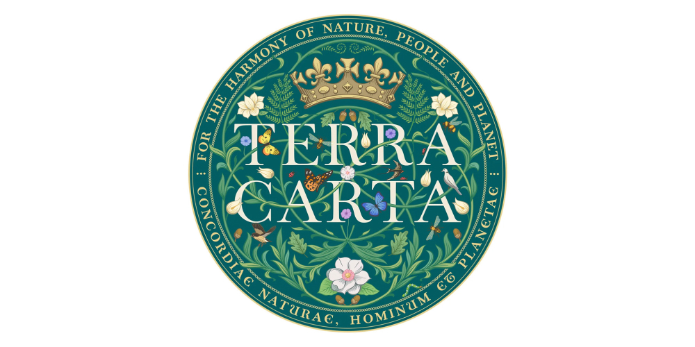 Nous observons le logo de Terra Carta.